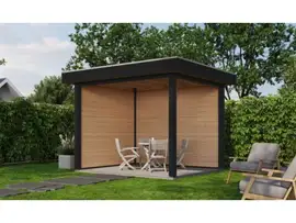 Fonteyn Exclusief veranda  300x250cm  - Gebeitst Transparant Eiken / RAL7021