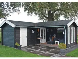 Lugarde | Maatwerk schuur met overkapping B48