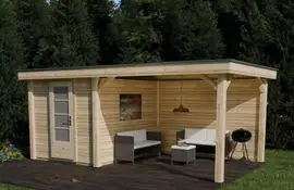 Lugarde | Lariks tuinhuis met veranda PSL2