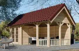 Lugarde | Lariks Kapschuur met overkapping PSL5