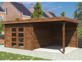 Fonteyn | Tuinhuis Lynn 550x300 | HG bruin