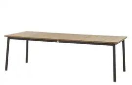 Apple Bee | Tuintafel Milou 240 x 100 cm | Teak-Black