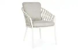 SUNS | Tuinstoel Nappa | MW | Cross Weaving | Soft Grey Mixed Weave