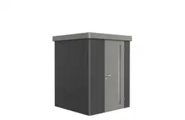 Biohort | Berging Neo 1A Variant 3.2 | Enkele Deur | Wanden Donkergrijs-Metallic - Dak Kwartgrijs-Metallic