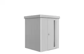 Biohort | Berging Neo 1A | Enkele Deur | Zilver-Metallic