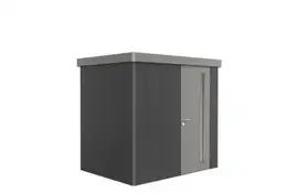 Biohort | Berging Neo 1B Variant 3.2 | Enkele Deur | Wanden Donkergrijs-Metallic - Dak Kwartgrijs-Metallic