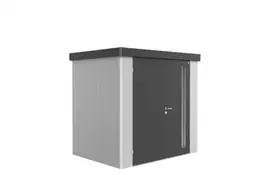 Biohort | Berging Neo 1B Variant 1.3 | Dubbele Deur | Wanden Zilver-Metallic - Dak Donkergrijs-Metallic