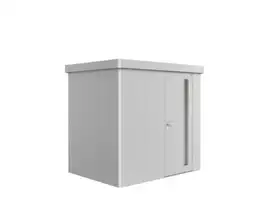 Biohort | Berging Neo 1B | Enkele Deur | Zilver-Metallic