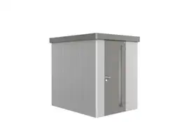 Biohort | Berging Neo 2A Variant 1.2 | Enkele Deur | Wanden Zilver-Metallic - Dak Kwartgrijs-Metallic