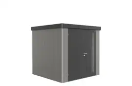 Biohort | Berging Neo 2B Variant 2.3 | Dubbele Deur | Wanden Kwartgrijs-Metallic - Dak Donkergrijs-Metallic