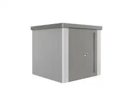 Biohort | Berging Neo 2B Variant 1.2 | Dubbele Deur | Wanden Zilver-Metallic - Dak Kwartsgrijs-Metallic