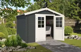 Outdoor Life Products | Tuinhuis Norah 275 x 230 | Gecoat | Carbon Grey-Wit
