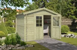 Outdoor Life Products | Tuinhuis Norah 275 x 230 | Geïmpregneerd | Olijfgroen