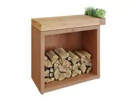 OFYR | Butcher Block Storage 90 Corten | Teak Hout
