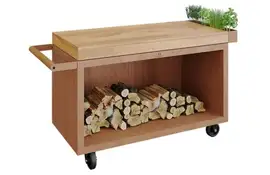 OFYR | Mise en Place Table Corten 135 PRO | Teak Wood