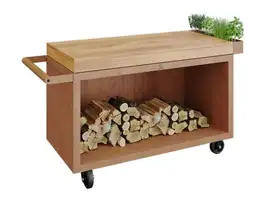 OFYR | Mise en Place Table Corten 135 PRO | Teak Wood