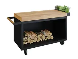 OFYR | Mise en Place Table Black 135 PRO | Teak Wood
