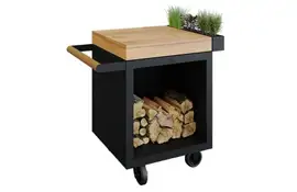 OFYR | Mise en Place Table Black 65 PRO | Teak Wood