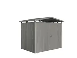 Biohort | Berging Panorama Gr. P2 | Enkele Deur | Kwartsgrijs-Metallic