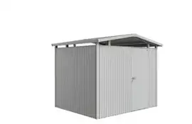Biohort | Berging Panorama Gr. P3 | Enkele Deur | Zilver-Metallic