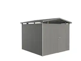 Biohort | Berging Panorama Gr. P4 | Enkele Deur | Kwartsgrijs-Metallic