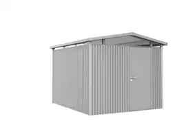 Biohort | Berging Panorama Gr. P5 | Enkele Deur | Zilver-Metallic