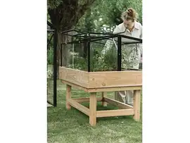 Royal Well | Parsley Planter Broeikas Large | Veiligheidsglas 4 mm | Zwart