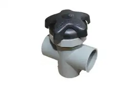 Passion | Diverter Valve - 2 S x 2" S x 2" S, Star Handle, Black"