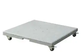 Platinum | Parasolvoet Salerno Graniet met Wielen | 120 kg