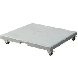 Platinum | Parasolvoet Salerno Graniet met Wielen | 120 kg