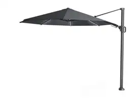 Platinum | Zweefparasol Challenger T² Glow Ø350 cm | Antraciet