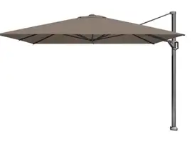 Platinum | Zweefparasol Challenger T¹ Telescoop Premium 350 x 350 cm | Havana