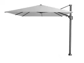 Platinum | Zweefparasol Challenger T² 350 x 260 cm | Lichtgrijs