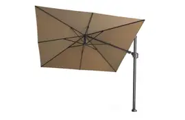 Platinum | Zweefparasol Challenger T² 300 x 300 cm | Taupe