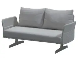 4 Seasons Outdoor | Loungebank Play Panel 2-zits | Frost Grey