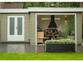 Lugarde | Tuinhuis met overkapping op maat PR32