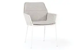 SUNS | Tuinstoel Punta | MW | CS | Soft Grey Mixed Weave