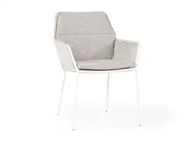 SUNS | Tuinstoel Punta | MW | CS | Soft Grey Mixed Weave