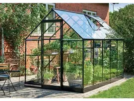 Royal Well | Qube 106 Tuinkas | Veiligheidsglas 3 mm | Zwart