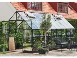 Royal Well | Qube 168 Tuinkas | Veiligheidsglas 3 mm | Zwart