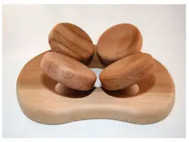 Halu | Ergonomische Hoofdsteun Rond | Red Cedar