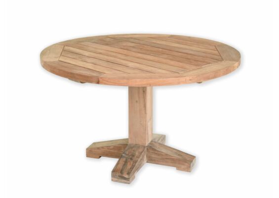 Tuintafel Rondo 120cm Teak / Kolom Poot Allure