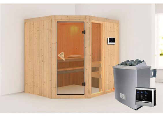 Karibu | Fiona 2 Sauna | Kachel 9 kW Externe Bediening