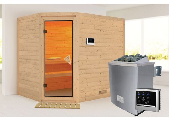 Karibu | Tanami Sauna | Biokachel 9 kW Externe Bediening