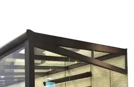 Fonteyn | Zijwand tuinkamer glazen panoramawand tbv Comfortline 400 cm