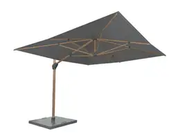 4 Seasons Outdoor | Parasol Hacienda 300 x 400 cm | Houtlook-Charcoal