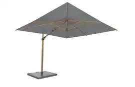 4 Seasons Outdoor | Parasol Siesta Premium 300 x 300 cm | Houtlook-Charcoal