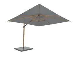 4 Seasons Outdoor | Parasol Siesta Premium 300 x 300 cm | Houtlook-Charcoal