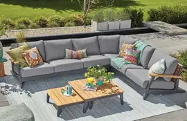 SUNS | Loungeset Siena Rechts | MRG | Soft Grey Mixed Weave