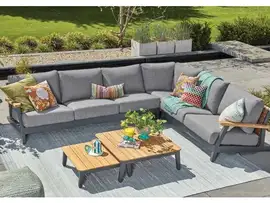 SUNS | Loungeset Siena Rechts | MRG | Soft Grey Mixed Weave